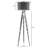 Elegant Wooden Floor Lamp, Brown & Mustard, 60.2 in Height | 17.7 in Cap Diameter, 19.7 in Foot Diameter | E27 Socket, Max 40W | Stylish On/Off Switch on Cable | Perfect for Living Room & Bedroom Decor-873312175-873312177