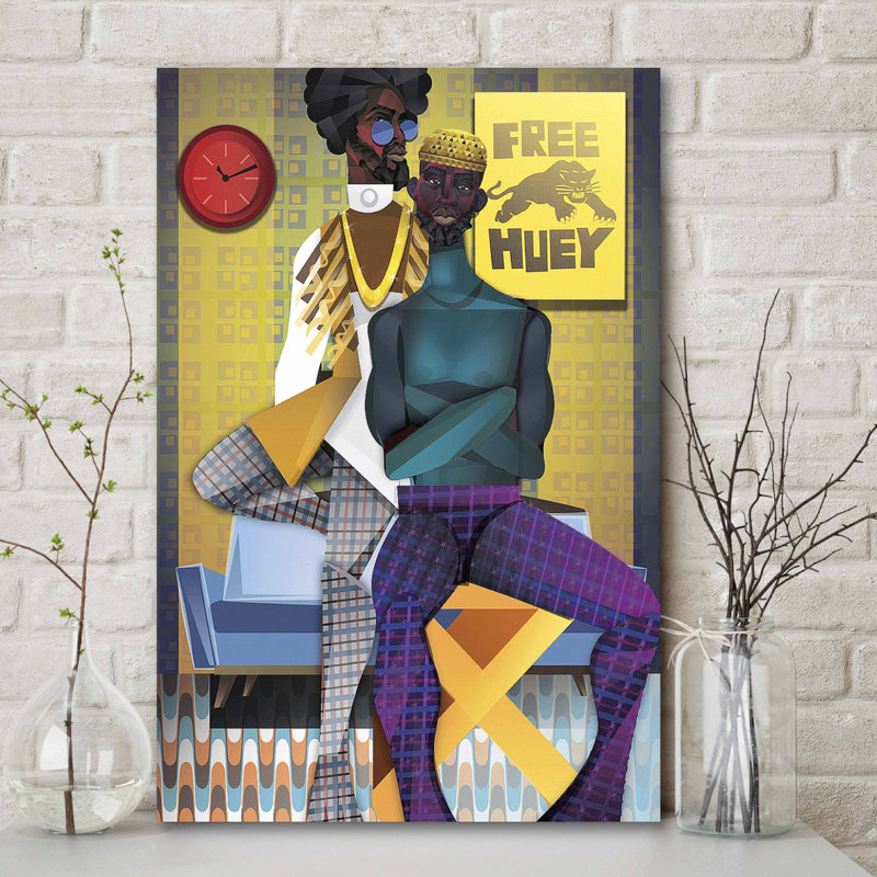 'Right On!' Graphic Art Print on Canvas