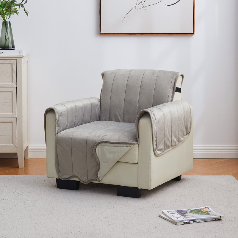 Protecteur de mobilier en velours ultra doux, Polyester blanc