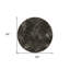 Tapis d'intérieur rond lavable géométrique brun et chocolat 8 pi