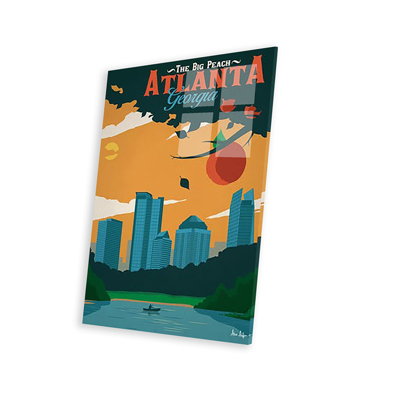 «Atlanta» par IdeaStorm Studios - impression sans cadre, H 24 po x l 16 po x P 0,25 po