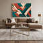 Geometric Abstraction 92 Green Canvas Wall Art-171029438