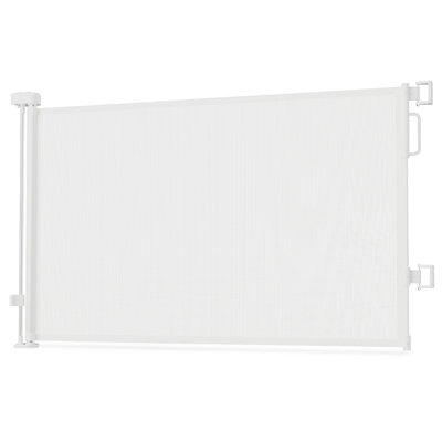 Vannes Retractable Baby Safety Gate for Stair, Punch-Free Extends Up to 64" Wide, Auto-Lock Dog Gate
