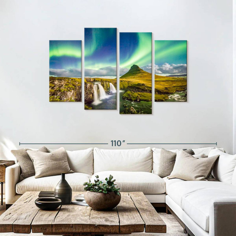 Alvord Kirkjufell paysage aurore, H 48 po x l 75 po