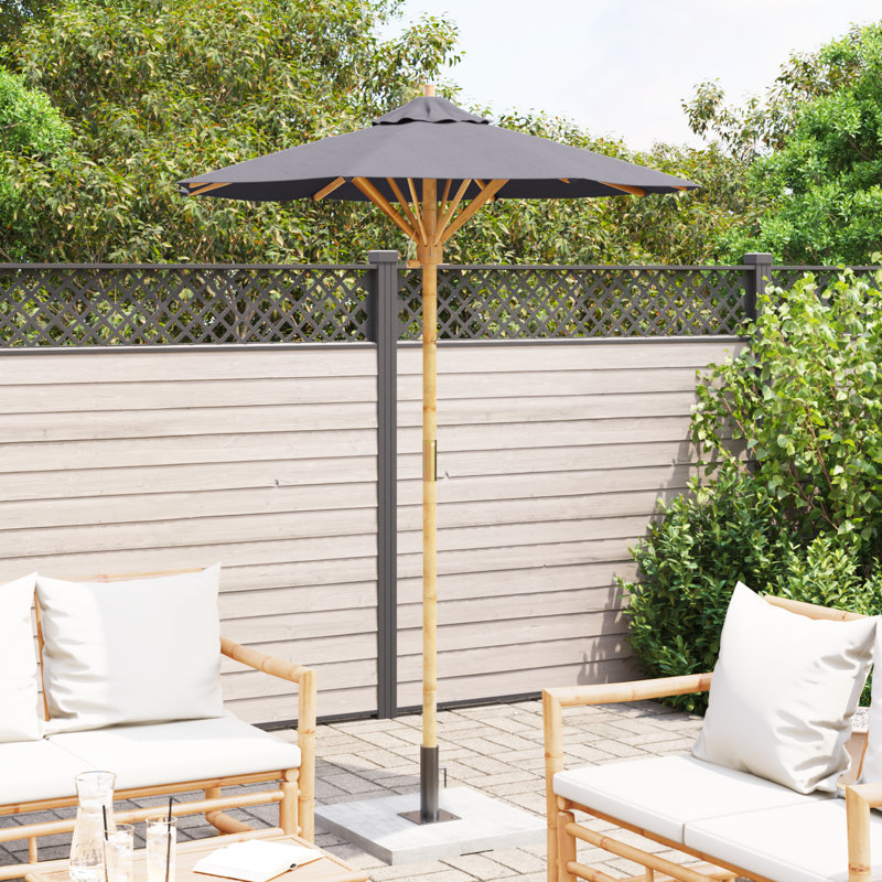 Market Parasol, Grey, 210cm H x 150cm W x 150cm D
