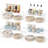 Acrylic Cabinet Shelf Organizer Set Of 4, Large Kitchen Counter Spice Rack For Pantry Storage, Stackable And Expandable Shelf Organizer For Cabinets