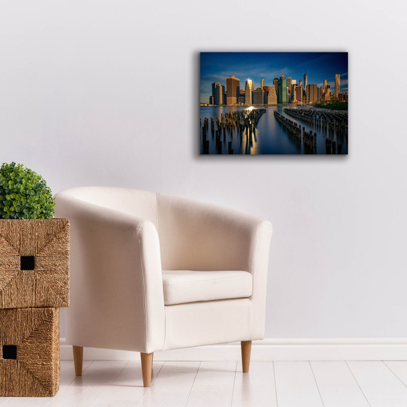 'Manhattan Sparkle' by Rick Berk Canvas Wall Art