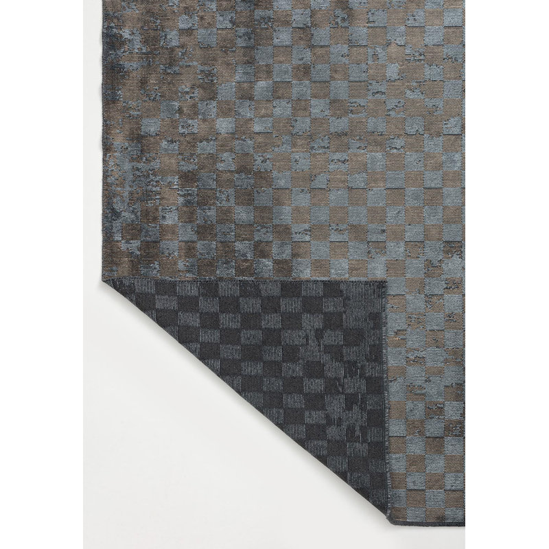 Checkered Fade Abstract Geo Rug, Rectangle 6'7" x 9'10"