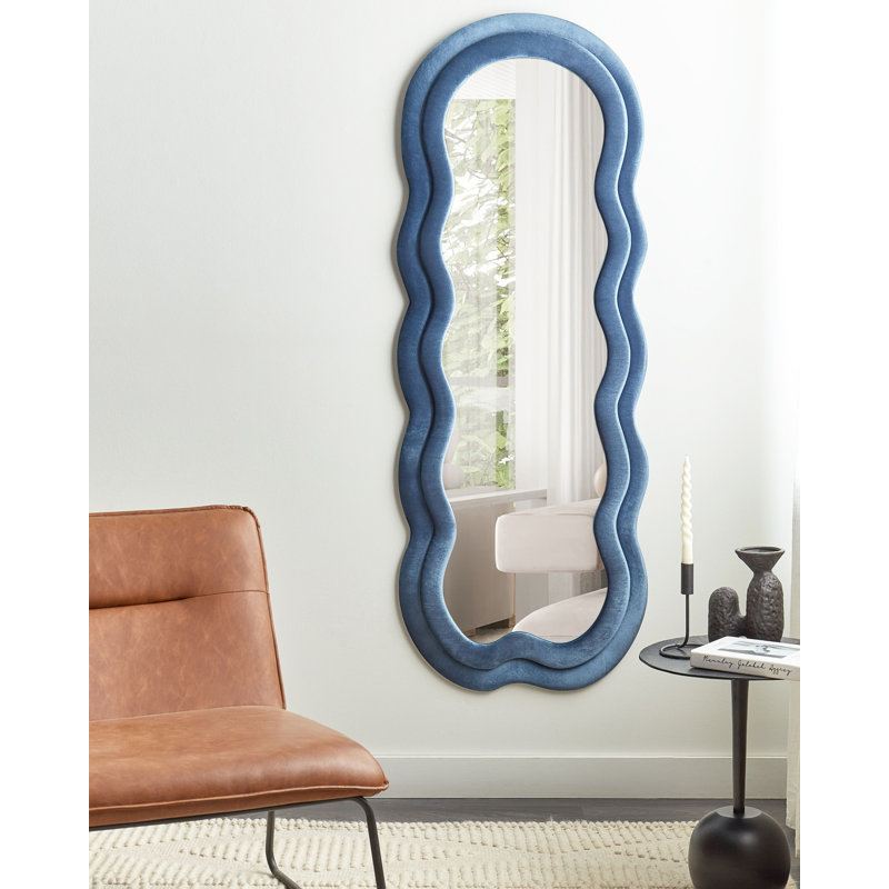 Nathanael Fabric Scalloped Wall Mirror