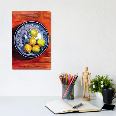 Still Life With Lime by Anna Brigitta Kovacs - Wrapped Canvas Print