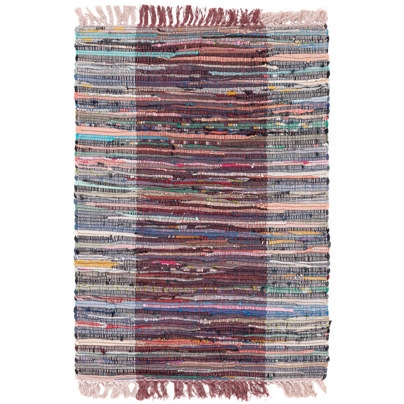 Tapis en coton tissé à plat Rag, Rectangle 2 pi x 3 pi