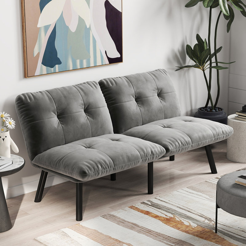 Canapé-lit convertible moderne pliant, Gris