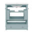 Meuble-lavabo multifonctionnel avec portes et tiroir 30 po-124573636