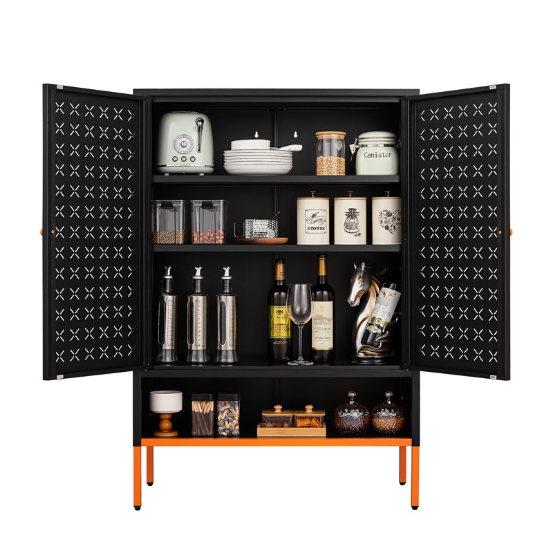 Black Freestanding Modern Shoe Cabinet With Dual - Opening Butterfly Doors, 15Cm Elevated For Airflow, And Robot Vacuum Access Black, Freestanding, Cabinet, Design, Adjustable Shelves, Breathable
