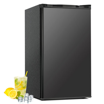 Simzlife 3.2 cu. ft. Freestanding Small Fridge with Freezer for Dorm, College, Office