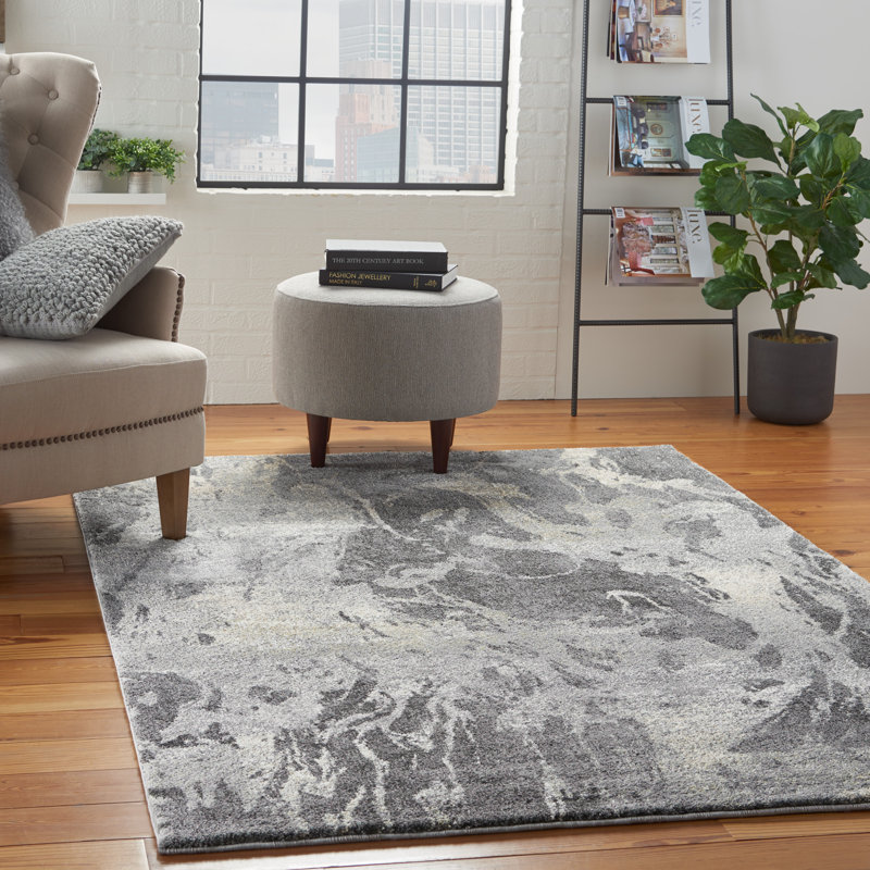 Tapis beige / gris Favermann, Rectangle 7 pi 10 po x 10 pi 6 po
