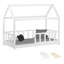 Kinderbett 80X160 Cm Mit Matratze Hausbett Mit Rausfallschutz Bodenbett Montessori Bett Bettenhaus Lattenrost