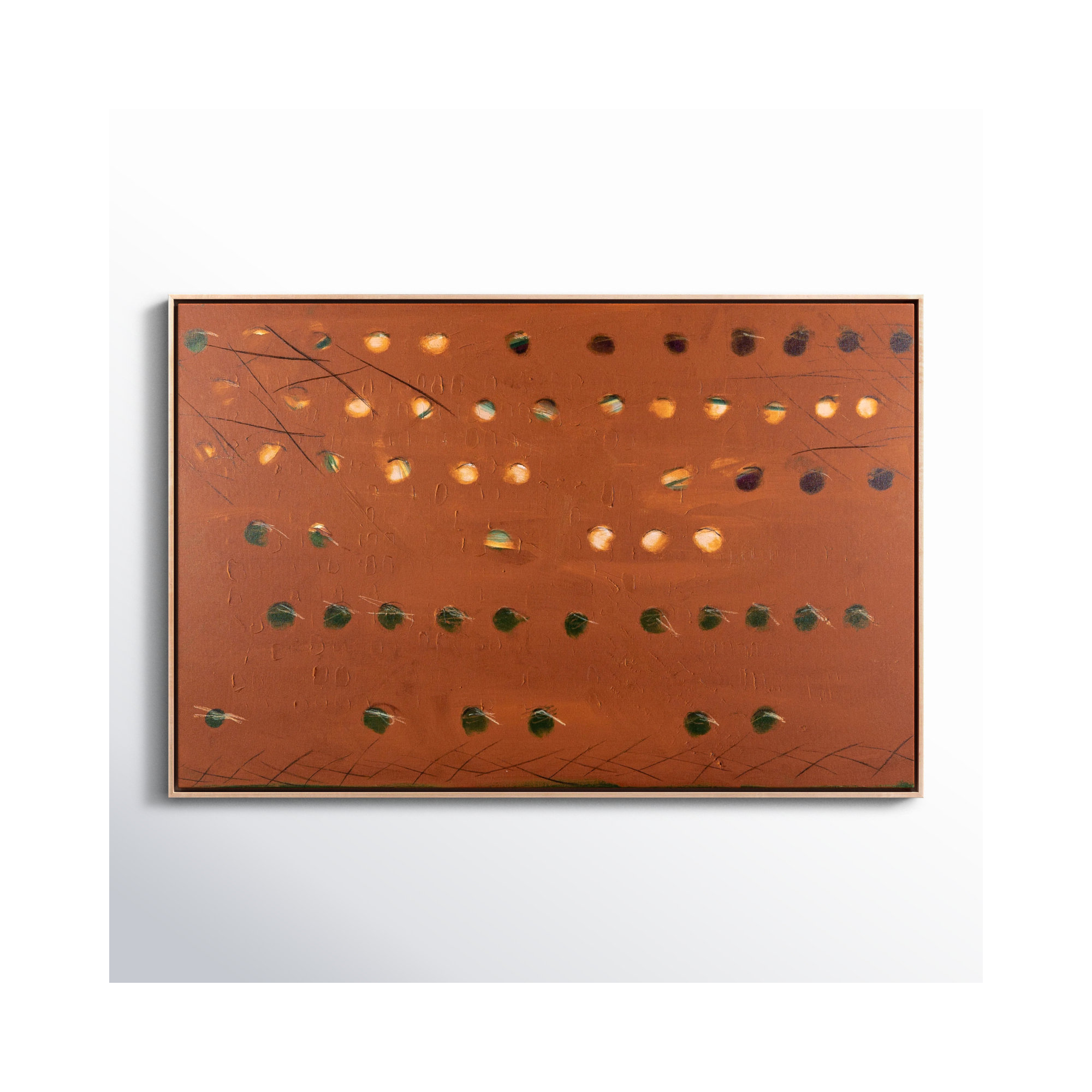X Spot Rust by Jamie Beckwith, 32" H x 48" W x 2" D