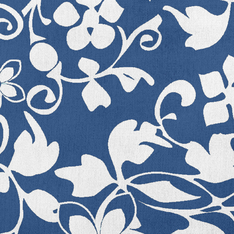 Coussin décoratif lombaire Evelyn, Bleu cobalt foncé
