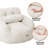 Oversize Compression Bean Bag Chairs For Adults With Pillow and Pocket,White-1098815500