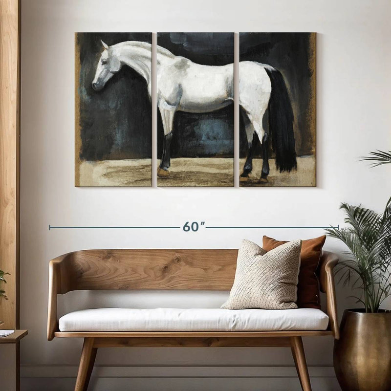 Brampt Equestrian Studies II, 32" H x 50" W