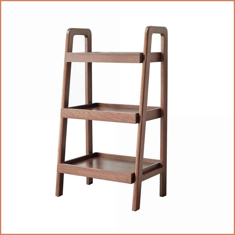 Storage Bench &amp; 3-Tier Shoe Rack, Walnut Solid Oak Entryway Organizer | Walnut | Solid Wood, Walnut