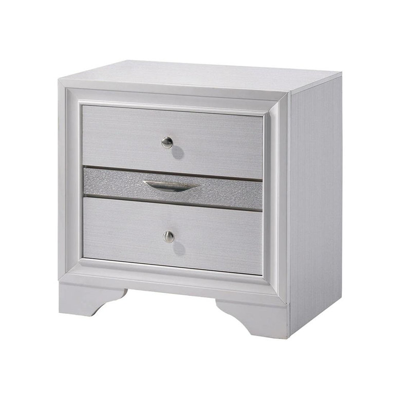 Table de chevet contemporaine 1Pc, Blanc