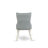 9 Piece Kitchen Table Set Includes a Rectangle Dining Table with Butterfly Leaf and 8 Baby Blue Linen Fabric Parsons Dining Chairs, Linen White-396257628-396257627