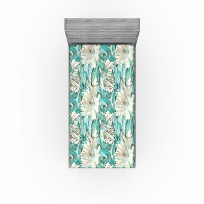 Drap-housse floral Ambesonne