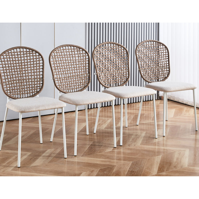 Ensemble de 4 chaises de salle à manger Sennit