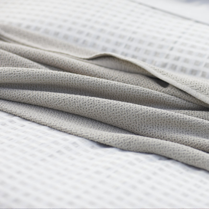 Honeycomb Blanket, White, Twin