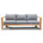 Sonoma 4-Piece Teak Sunbrella Sofa Seating Group with Cushions-1547252183