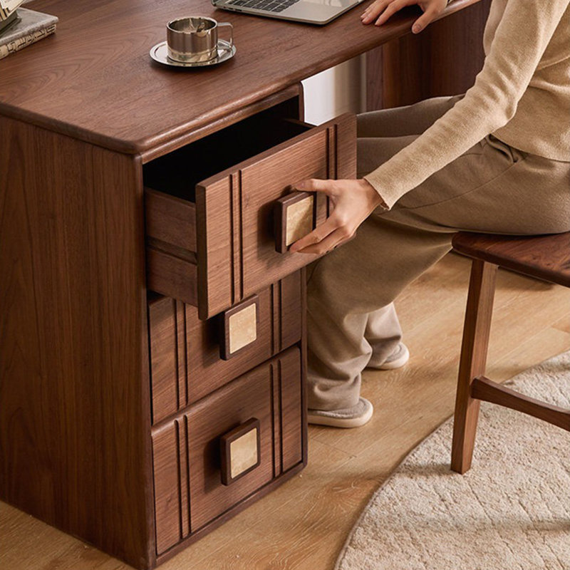 Bureau de rangement de style américain, H 29,13 po x l 47,24 po x P 23,62 po