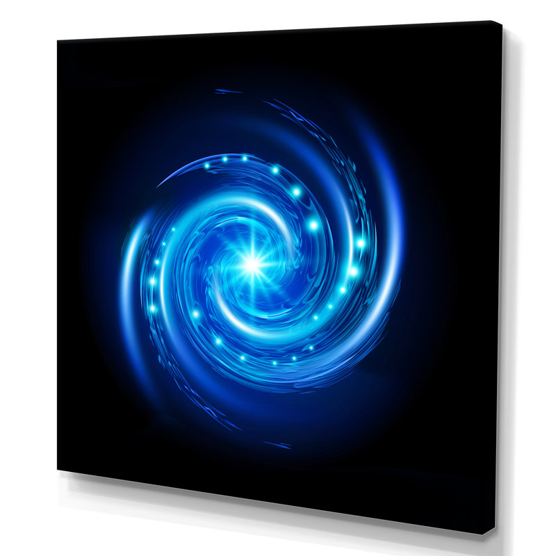 Vortex spirale bleu - On, H 36 po x l 36 po x P 1,5 po, Toile tendue