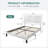 Cornimont Full Size Vegan Leather Platform Bed, Tufted Headboard, No Box Spring Needed, Noise-Free-159421657-238161746