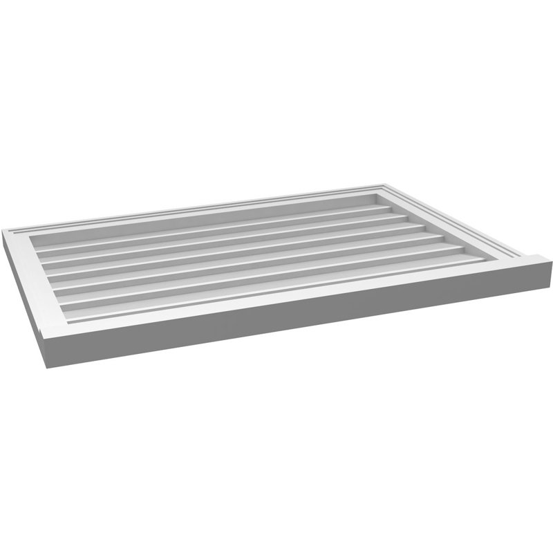 Cadre de seuil Brickmould, brun clair apprêté, H 24 po x l 36 po x P 2 po