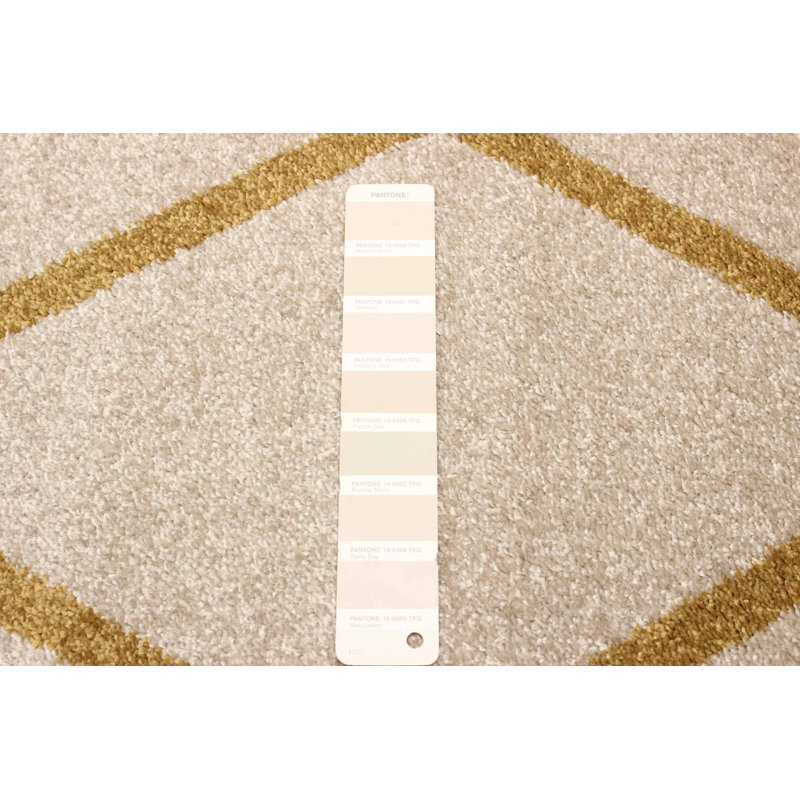 Tapis brun clair / doré Denoila, Rectangle 3 pi 11 po x 5 pi 7 po