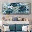 Blue on Blue- Framed Canvas-1613931892