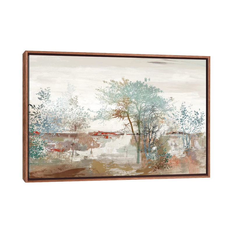 «Autumn Silence» par Allison Pearce - reproduction d'art, Toile avec cadre en bois classique, H 18 po x l 26 po x P 1,5 po