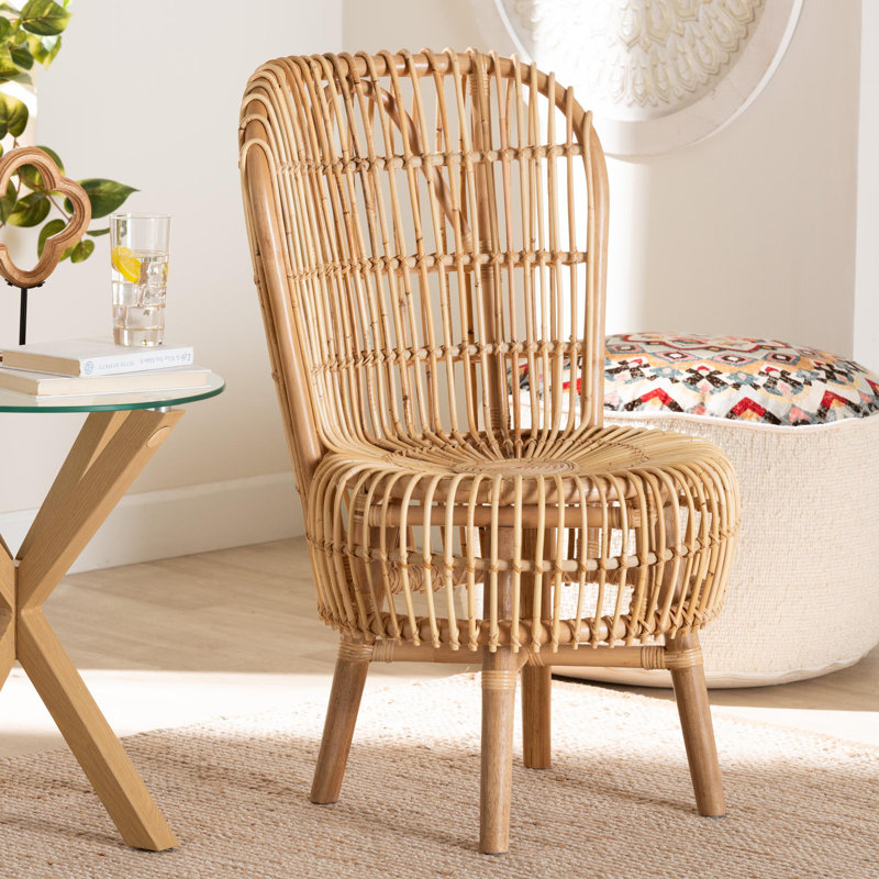 Bekzod 22.4'' Wide Rattan Lounge Chair