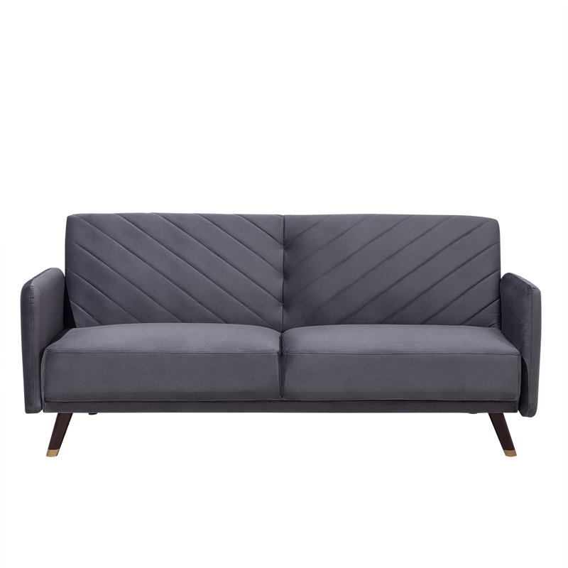 Sinead 3 Seater Velvet Sleeper, Grey