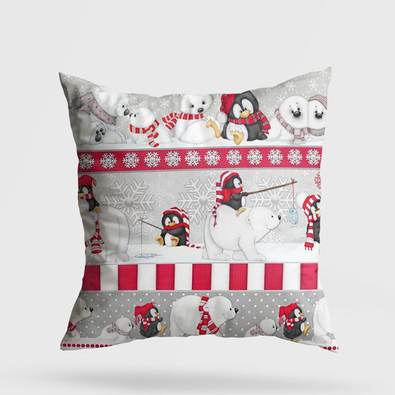 Coussin lavable de qualité supérieure, 17,0 x 17,0 pouces, 50% coton / 50% polyester, rembourrage en silicone, fermeture à glissière dissimulée | Doux, confortable et repassable | Parfait pour la décoration intérieure, le salon et la chambre à cou