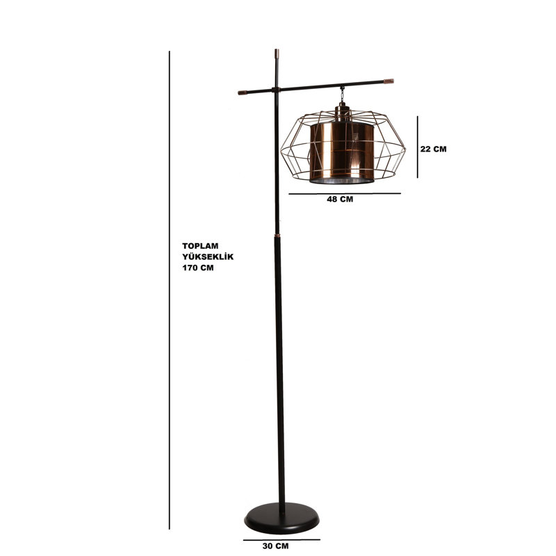 Lampe de lecture sur pied 67 po Navarette