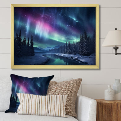 Northern Lights III - Aurora Borealis Canvas Print Wall Art