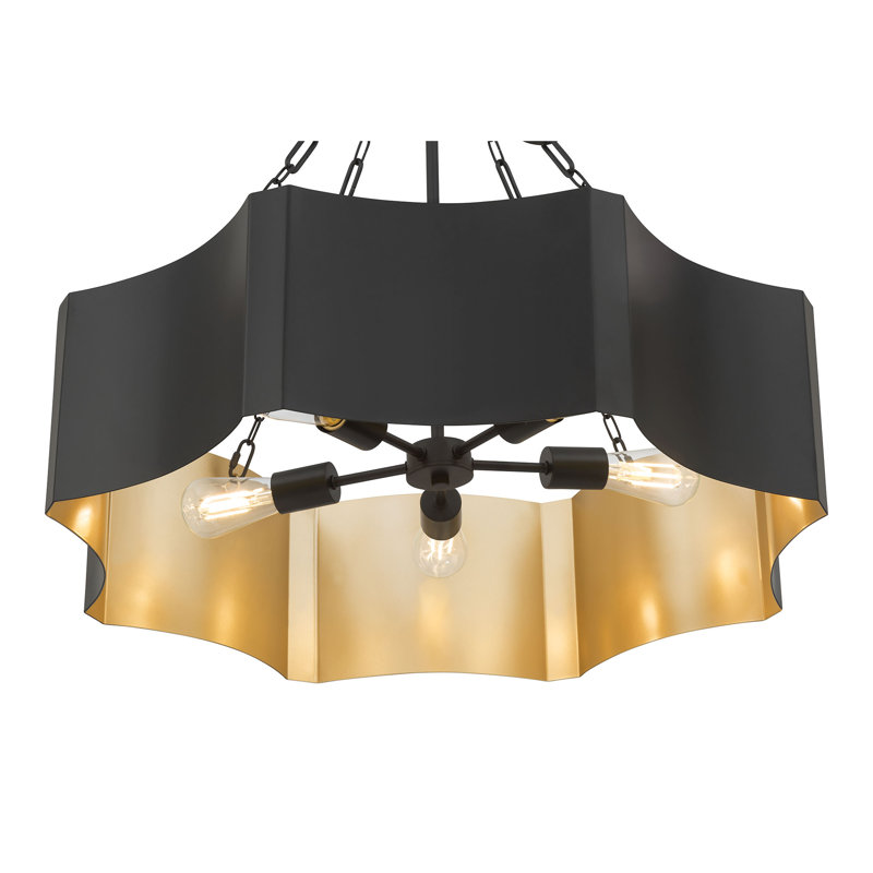 Luminaire suspendu 5 lumières Ottavio