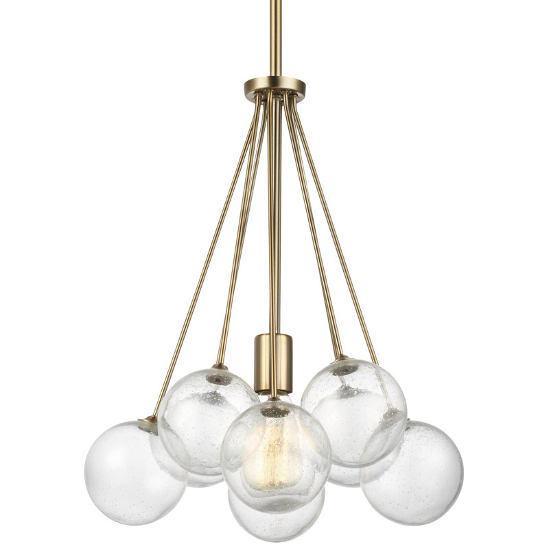 Logan 1 - Light Cluster Pendant, Satin Bronze