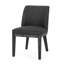De 2 chaises de salle à manger en tissu gris anthracite - fiabilité de fabrication en bois massif, charme esthétique, assise texturée confortable, capacité de poids de 300 lb, instructions d'assemblage faciles offertes