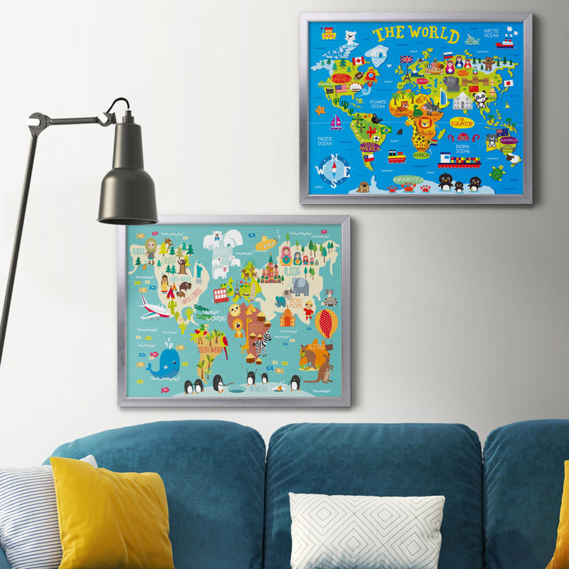Reproduction de photo sur toile, Toile avec cadre argenté, Pas de tapis