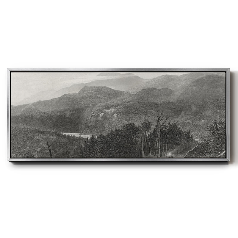 The Smoky Mountains, reproduction d'art sur toile, H 20 po x l 50 po x P 1,5 po, Argent