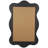 Wooden Room Wall Mirror with Wide Wavy Frame